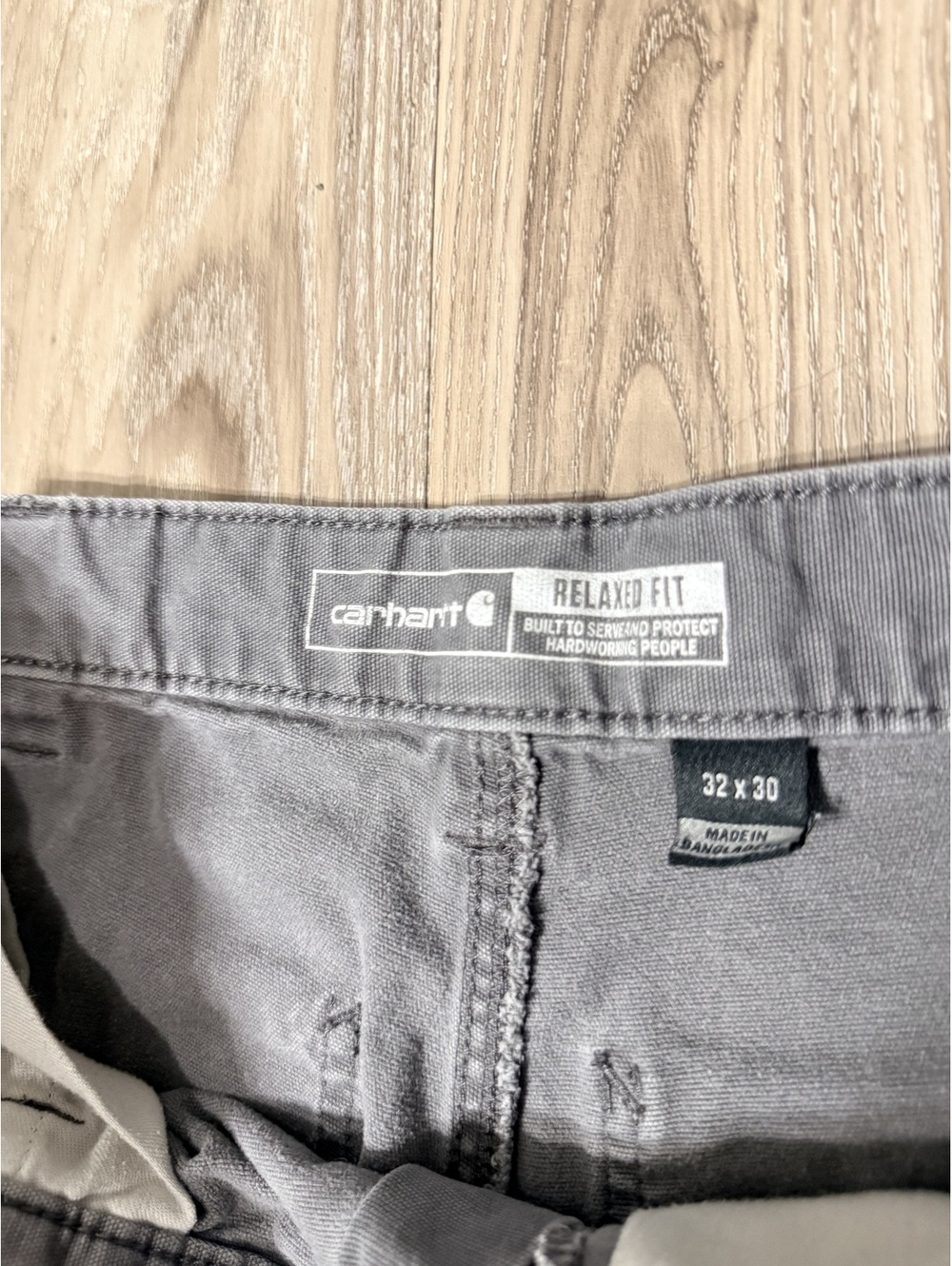 Carhartt Men's Relaxed Fit Work Pants 32x30 Gray - Picture 4 of 7